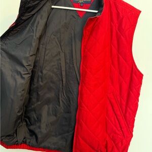 Tommy Hilfiger Golf Red quilted vest Men's size L Vintage